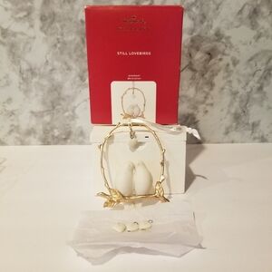 2020 HALLMARK KEEPSAKE STILL LOVEBIRDS ORNAMENT DECORATION OPEN BOX CUSTOMIZABLE